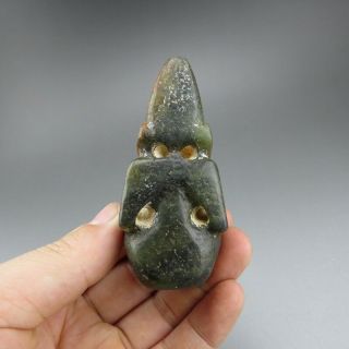 Chinese jade,  Hongshan culture,  natural,  jade,  Apollo,  pendant L06958 5
