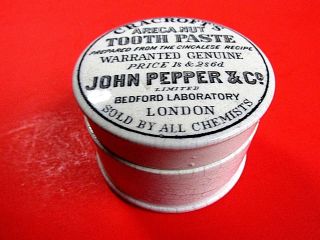 Antique Battersea Box Toothpaste Pot Lid Staffordshire Old Jar Rare Advertising