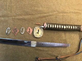 WW2 Japanese Samurai Sword With Scabbard - Combat Vet Battlefield Pick Up 7