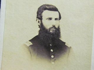 128th Pennsylvania Infantry Captain Richard H.  Jones Cdv Photograph