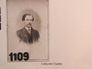 28th York Infantry Captain Lafayette Chaffer autographed cdv photograph 4