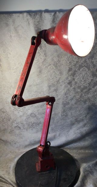 Vintage Industrial Heavy /workshop Angle Poise Lamp