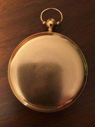 VERY RARE Ca.  1800 - 18 K GOLD WATCH WITH - FUSEE - AND - LEPINE TYPE MOVEMENT 11