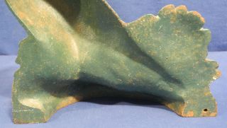 Vtg Antique Hubley Doorstop 458 Cast Iron Pheasant Bird Fred Everett Orig Paint 8