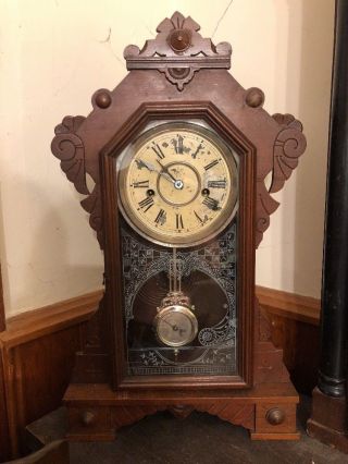 Antique Waterbury " Fenton " Gingerbread Clock