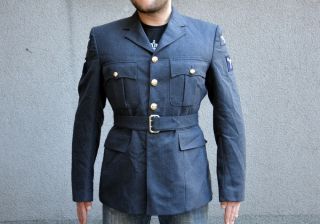British Army RAF No 1 Royal Air Force Dress Uniform Jacket Tunic Blue 3
