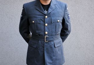 British Army RAF No 1 Royal Air Force Dress Uniform Jacket Tunic Blue 4