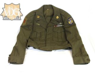 Ww2 U.  S.  Army Airborne Troop Carrier / 1st Infantry Division Ike Jacket Uniform