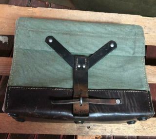 1963 Vintage Swiss Army Military Ammo Bag Bicycle Pannier