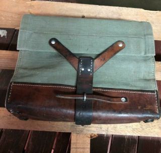 1964 Vintage Swiss Army Military Ammo Bag Bicycle Pannier