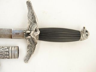 Hungarian Officer ' s Dagger WW2 paratrooper Air Force Sword Knife RARE EX, 5