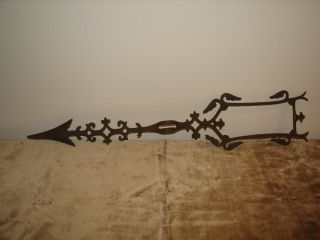 Vintage Antique Iron Weathervane Arrow