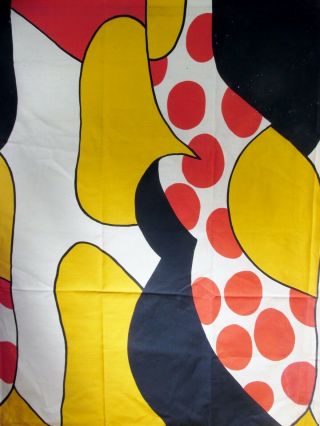 Midcentury Cotton Fabric Panel after Alexander Calder 2