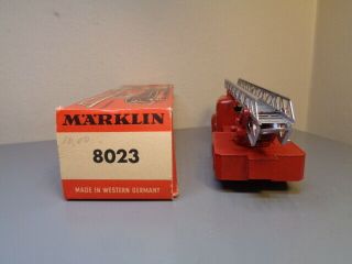 MARKLIN MÄRKLIN GERMANY No 8023 1960 ' S MAGIRUS DEUTZ FIRE ENGINE TRUCK RARE MIB 4