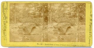 Stereoview Photograph Civil War Tipton Gettysburg Rock Creek Culp Hill 38