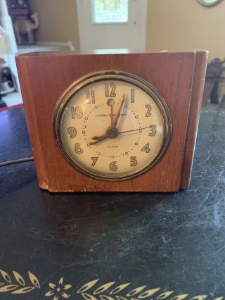 Vintage Wooden General Electric Ge Alarm Clock 7ha162 - Wood,  Square -