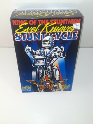 Nisb Evel Knievel Stunt Cycle 1998 Playing Mantis Energizer And Figure
