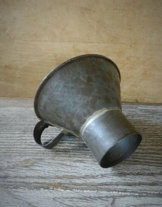 Antique Tin Funnel Canning Jar Filler Wide Mouth