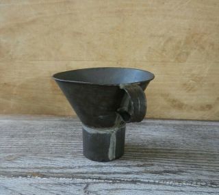 Antique Tin Funnel Canning Jar Filler Wide Mouth 3