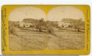 Stereoview Photograph Civil War Tipton Gettysburg General Slocum 