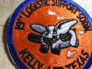 Cold War/Vietnam? US AIR FORCE PATCH - 19th Logistics Squadron Kelly AFB - 4
