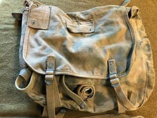 WW2 USMC Field Pack/Haversack Set Field Camouflaged and Salty - Combat Vet Named 3