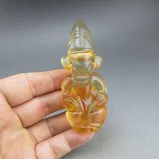 Chinese Jade,  Natural Crystal,  Hongshan Culture,  Apollo,  Pendant F8