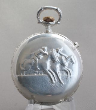 Rare Longines cal.  18.  69N Military Cavalry Award WWI Pocket Watch 6
