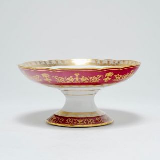 Antique Edouard Honore Paris Porcelain Coupe Bowl