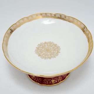 ANTIQUE EDOUARD HONORE PARIS PORCELAIN COUPE BOWL 4