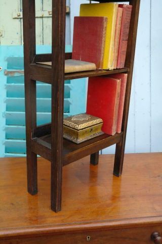 Vintage Arts And Crafts Small Open Bookcase ' Penguin Books ' Showcase 1930 ' s Chic 4