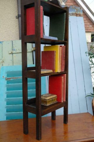 Vintage Arts And Crafts Small Open Bookcase ' Penguin Books ' Showcase 1930 ' s Chic 5