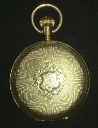 Antique 18k gold Elgin Pocket Watch 1887 Serial 2220025 Sz 6s 15 jewels 7