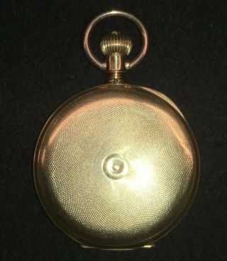 Antique 18k gold Elgin Pocket Watch 1887 Serial 2220025 Sz 6s 15 jewels 8