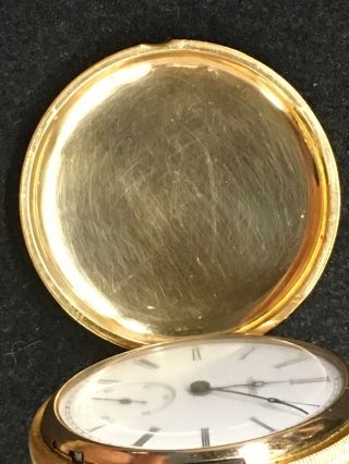 Antique 18k gold Elgin Pocket Watch 1887 Serial 2220025 Sz 6s 15 jewels 9