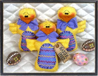 Primitive Easter Chicks Peeps Ornies Pattern 241