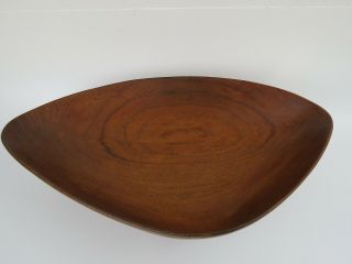 Danish Digsmed bio morphic mid century ames era wooden salad bowl 2