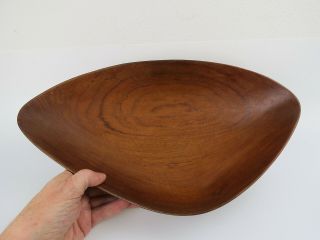 Danish Digsmed bio morphic mid century ames era wooden salad bowl 3