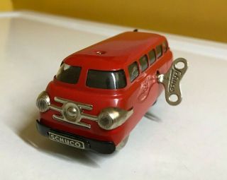 Vintage Schuco W.  Germany Varianto - 3044 Bus W/key,  No Box Perfectly