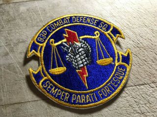 Cold War/Vietnam? US AIR FORCE PATCH - 93rd Combat Defense Squadron - USAF 5