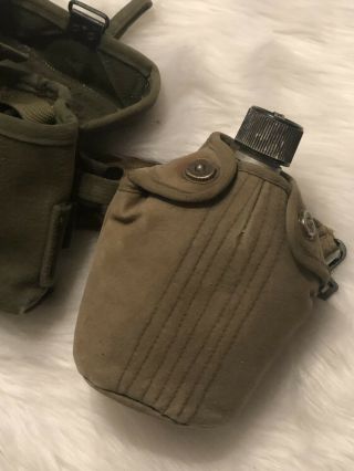 Vintage Case Small Arms US Ammunition Belt With Canteen DSA 100 - 69 - C - 0687 7