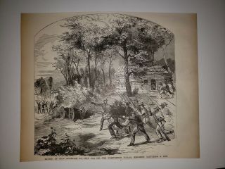 Battle Of Rich Mountain 13th Indiana Regiment Civil War 1896 Sketch