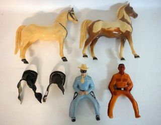 Vintage 1950s Heartland Lone Ranger And Tonto All Aa59