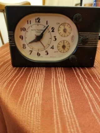 Very Old Vintage Seth Thomas Stove Timer In