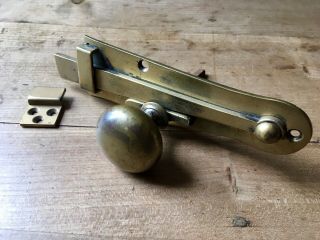 Door Knob Antique Latch Handle Set Solid Brass Reclaimed Victorian
