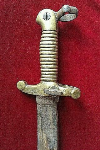 Rare Confederate Civil War " Boyle,  Gamble & Mcfee " Saber Bayonet