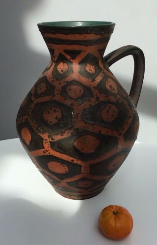 Vintage Carstens Austria Pottery Handled Jug Vase Austria 1510 - 29