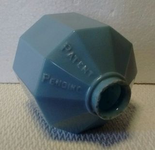 Blue Milk Glass D & S Lightning Rod Ball Home Den Garage Farm Yard Decor