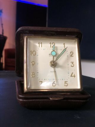Linden Blackforest Traveling Alarm Clock Vintage Made In Germany.  Rare