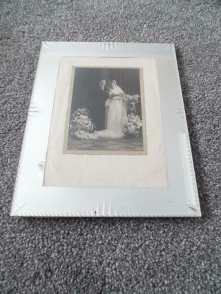 Vintage French Art Deco Mirror Edged Picture Or Photo Frames - 1930 